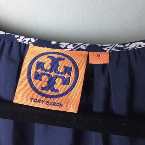 Tory Burch Lisa Silk Floral Keyhole Dress Size 6 - Picture 5 of 14